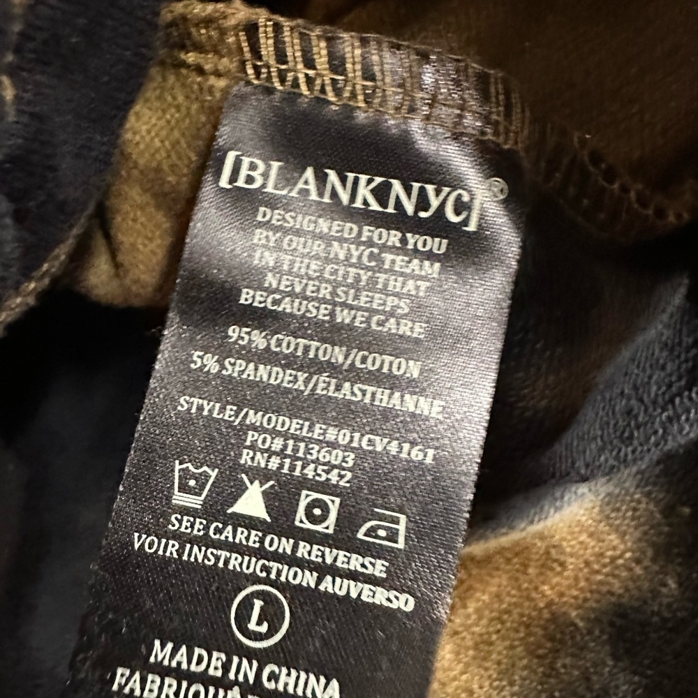 BLANKNYC Green Navy Tie Dye Cropped Hoodie Size Large NWT - Picture 6 of 6